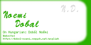 noemi dobal business card
